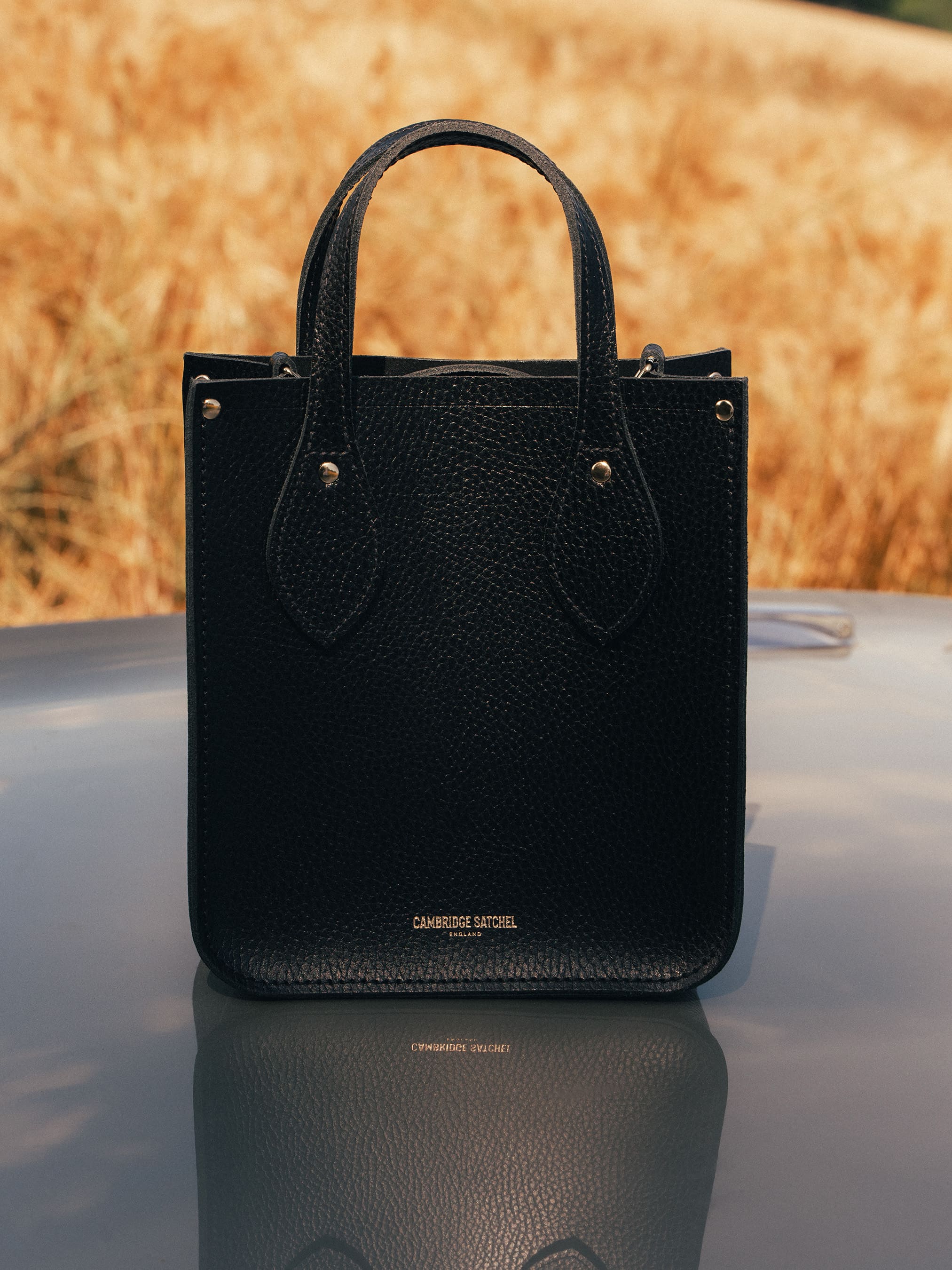 The Mini Tote - Black Celtic Grain