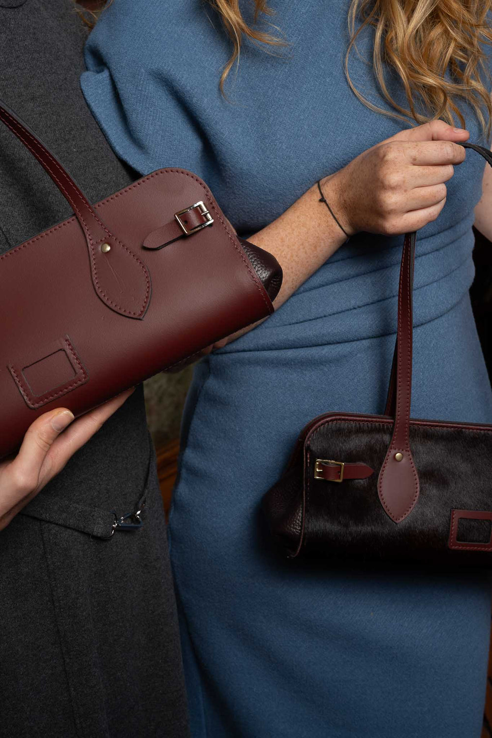 East West Shoulder Bag - Oxblood