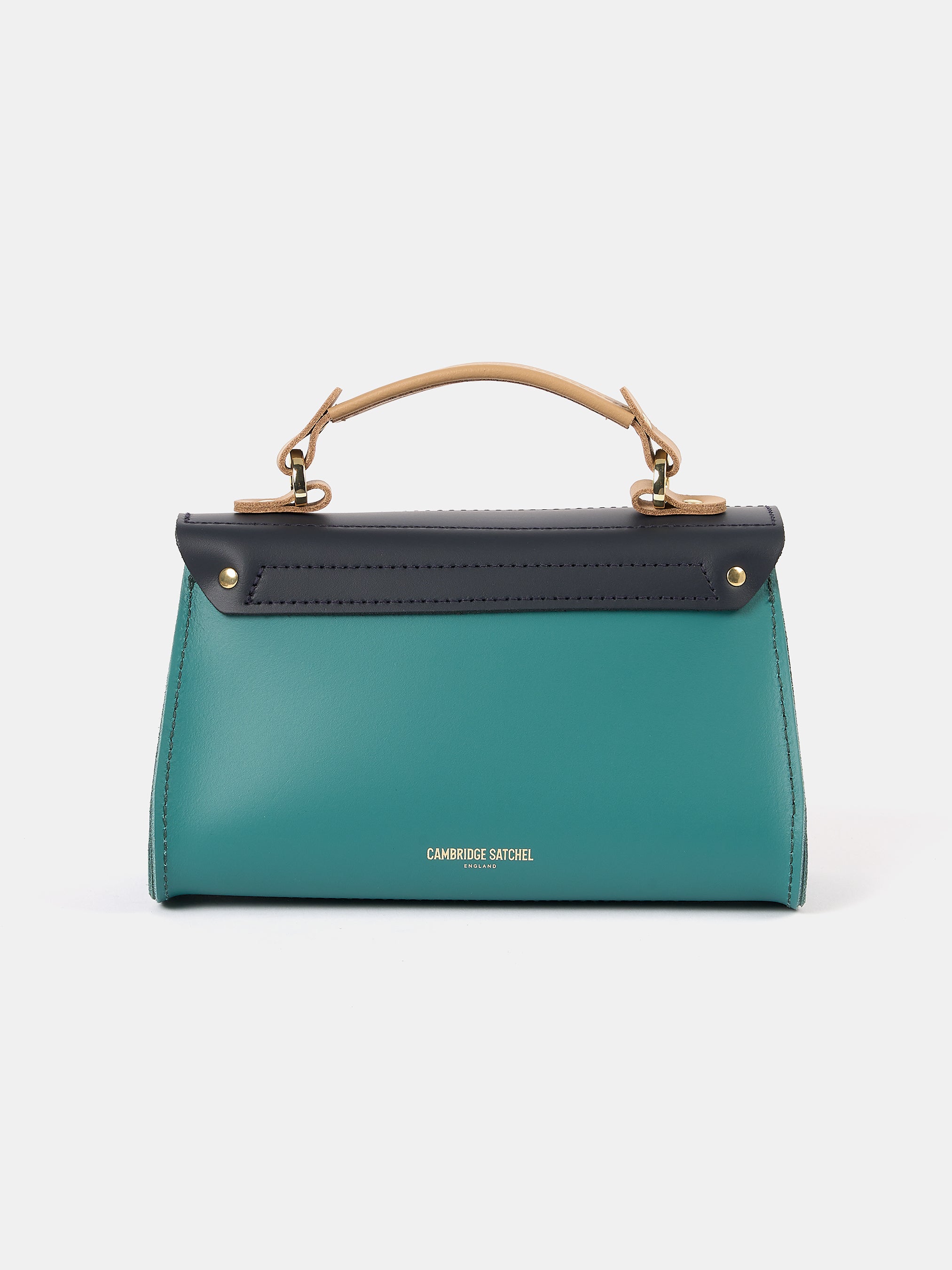 Leather Mini Daisy Handbag - Blue | Cambridge Satchel