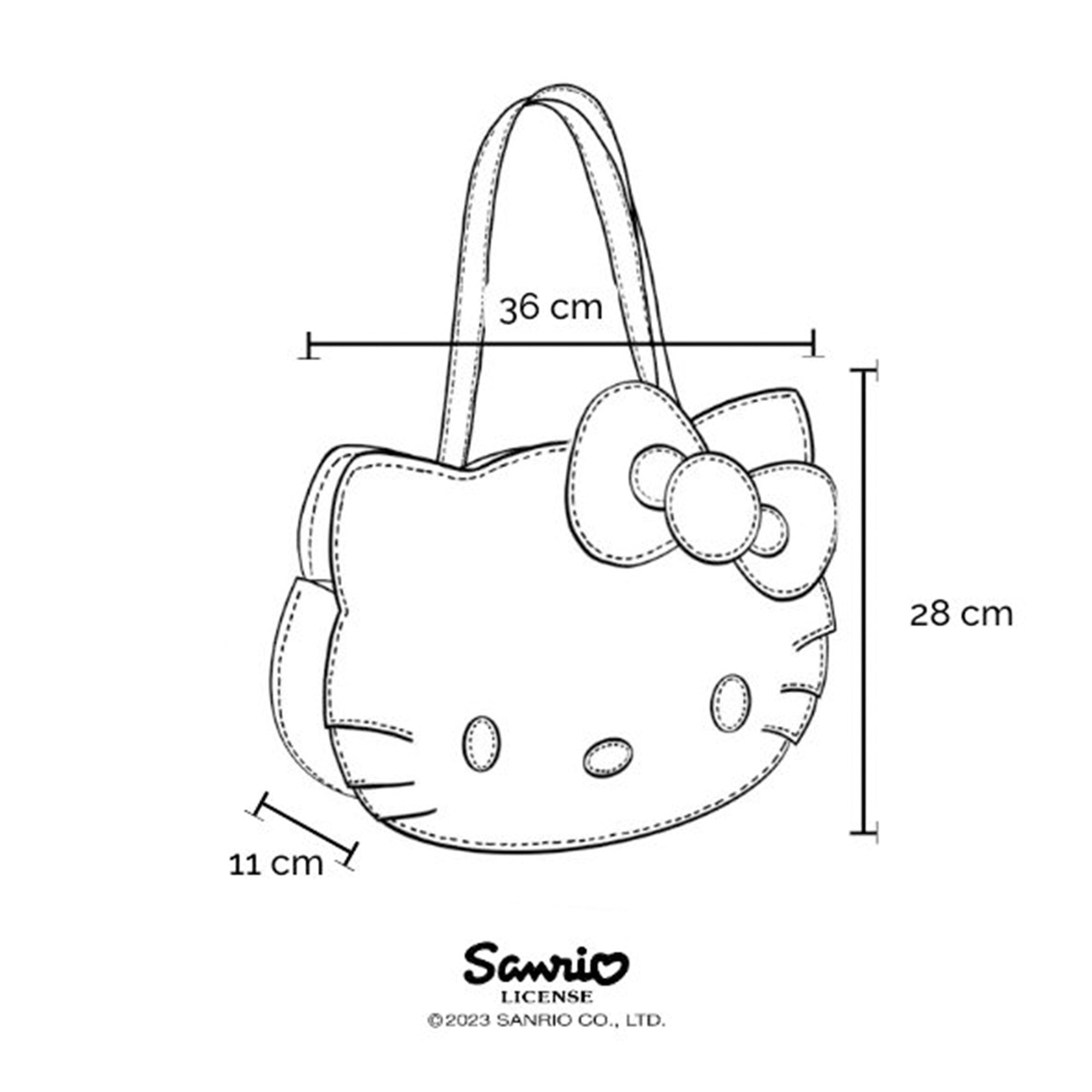 The Hello Kitty Face Tote - Black