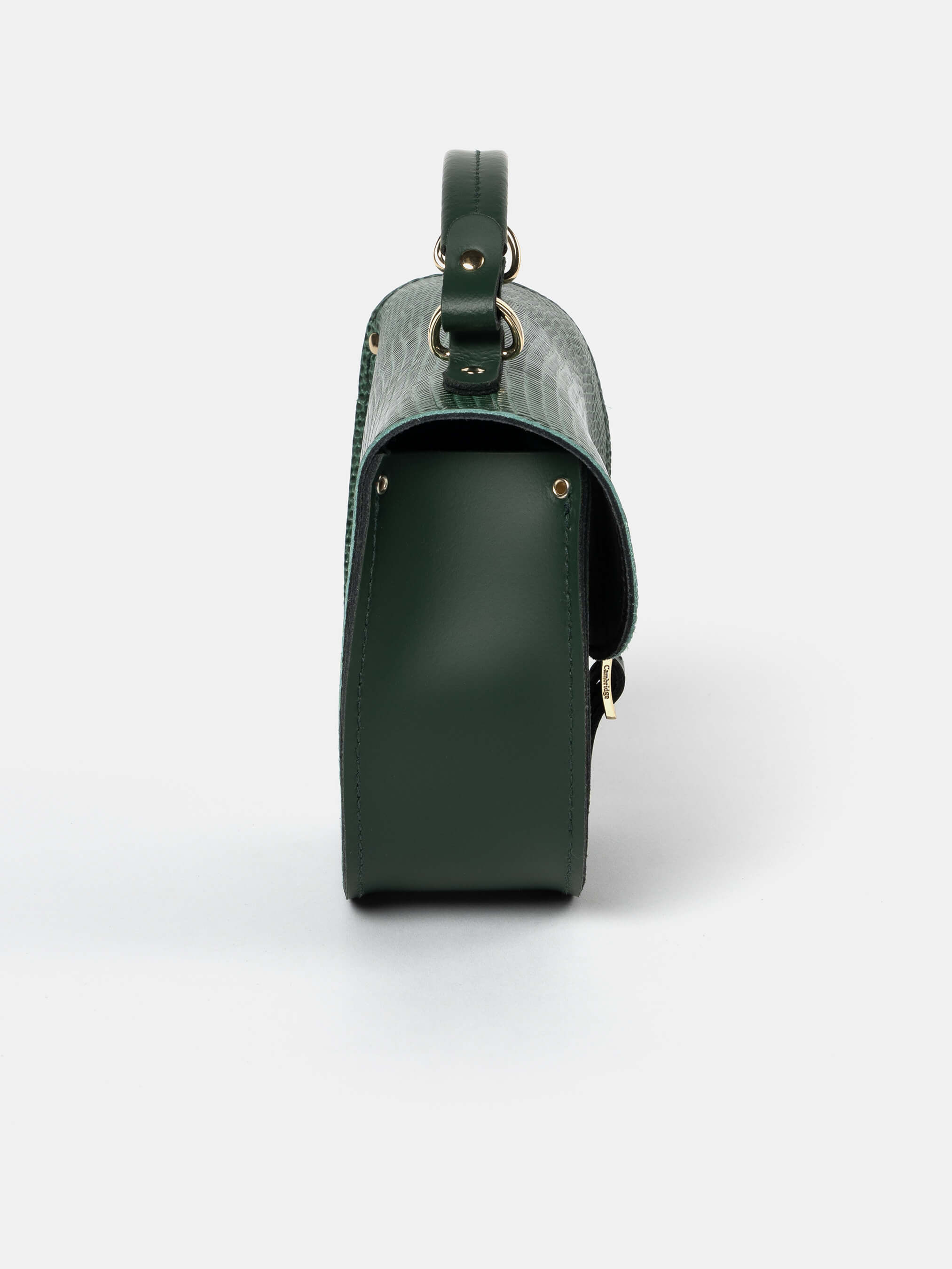 The Isla - Green Lizard Printed Calf Grain with Racing Green