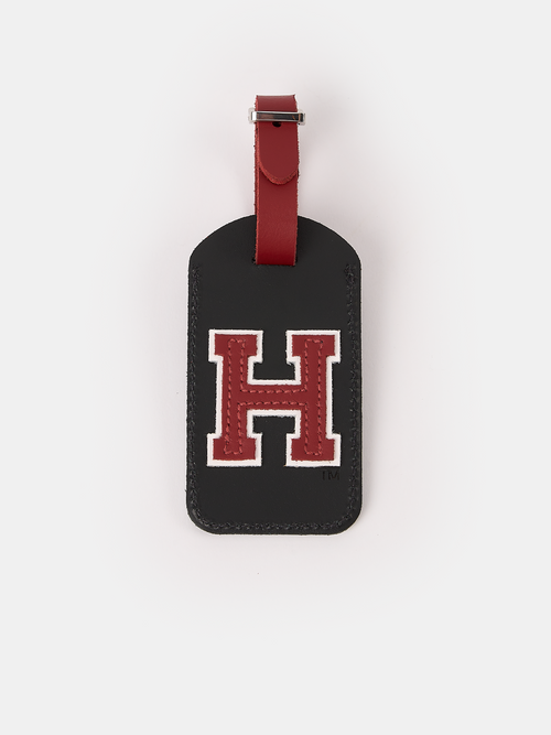 The Luggage Tag - Black with Harvard H