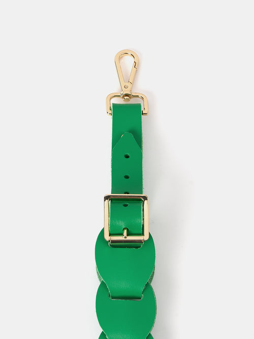 The Link Strap - Apple Green & Pale Gold Hardware