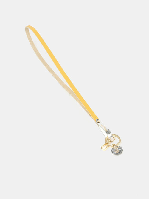 The Lanyard - Indian Yellow & Silver Foil