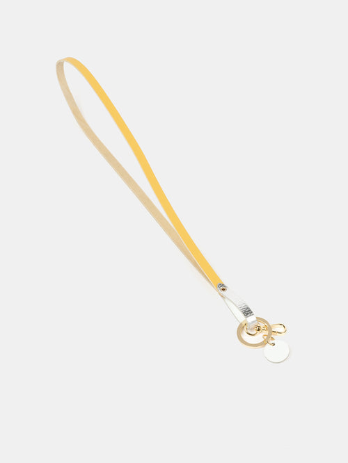 The Lanyard - Indian Yellow & Silver Foil