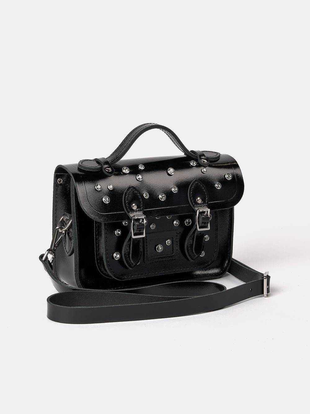 The Mini - High Shine Black with Swarovski® Crystals