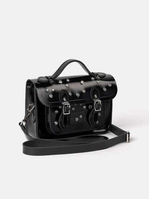The Mini - High Shine Black with Swarovski® Crystals