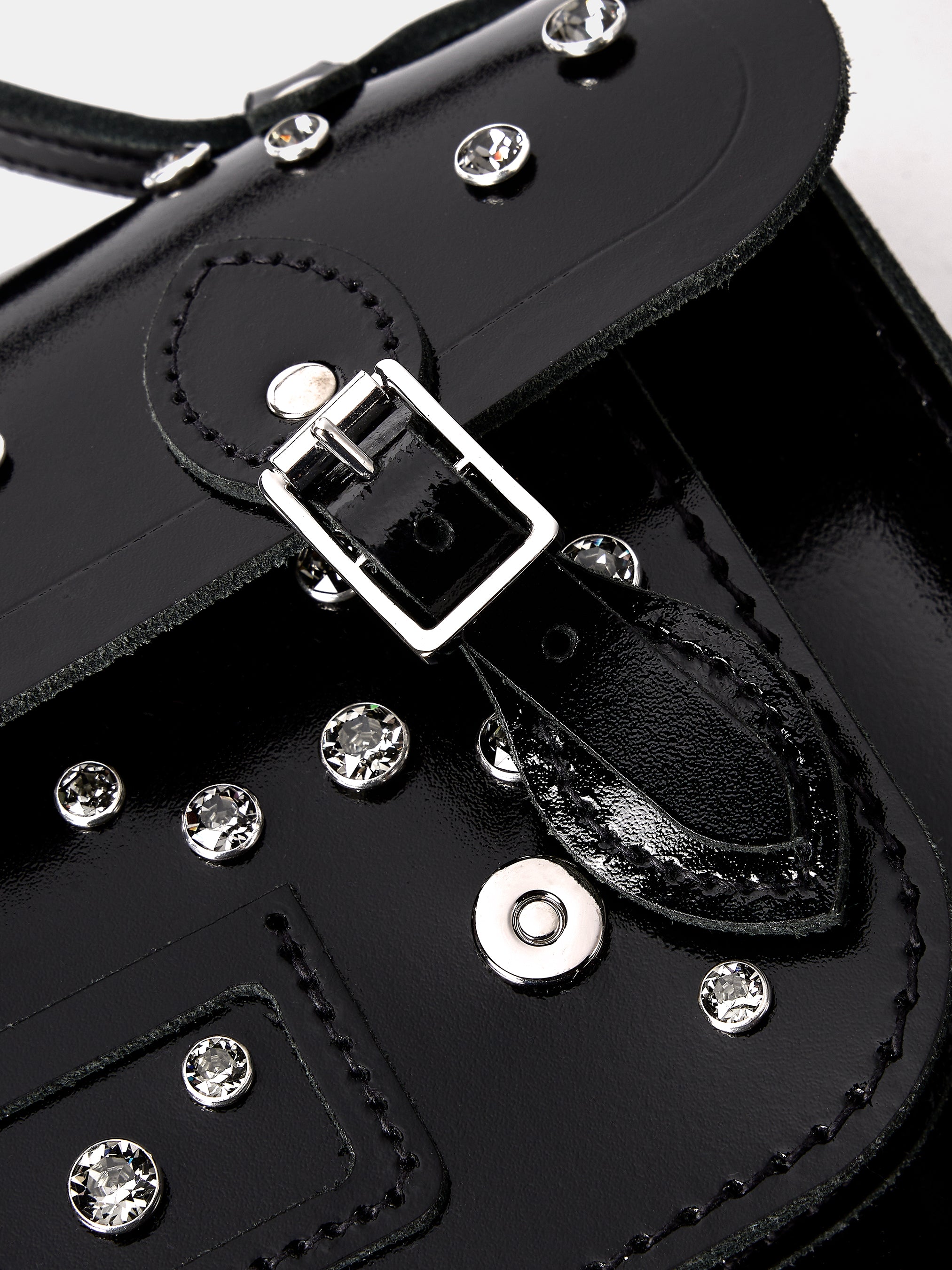 The Mini - High Shine Black with Swarovski® Crystals