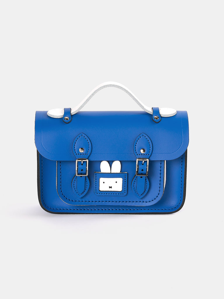 The Peekaboo Miffy Mini Satchel - Blue Miffy Leather Satchel