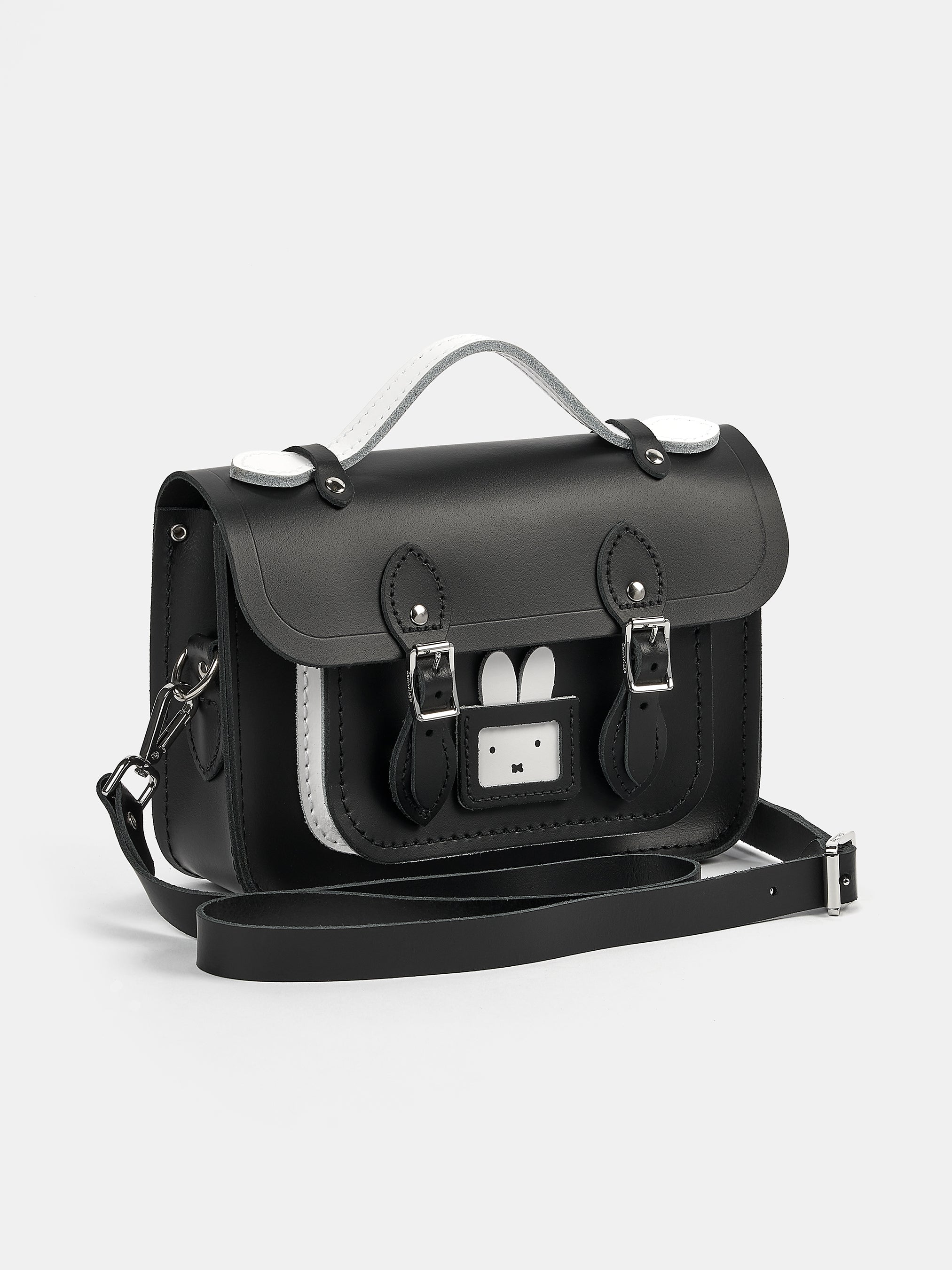 The Peekaboo Miffy Mini Satchel | Black Designer Satchel