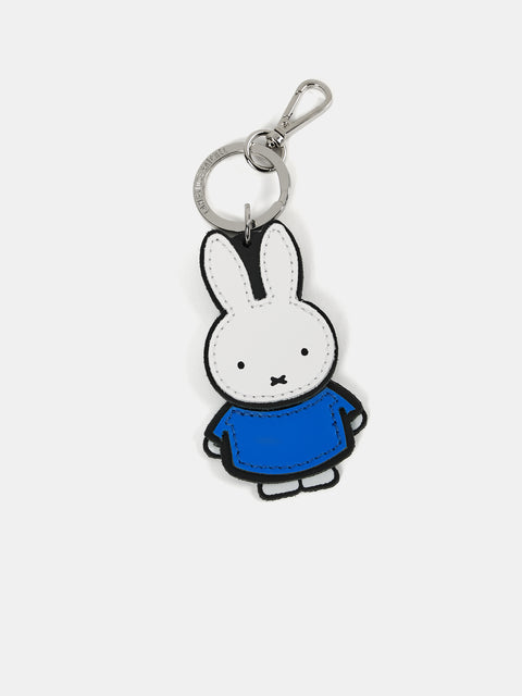 Standing Miffy Key Charm Black Brilliant White &amp Royal Blue