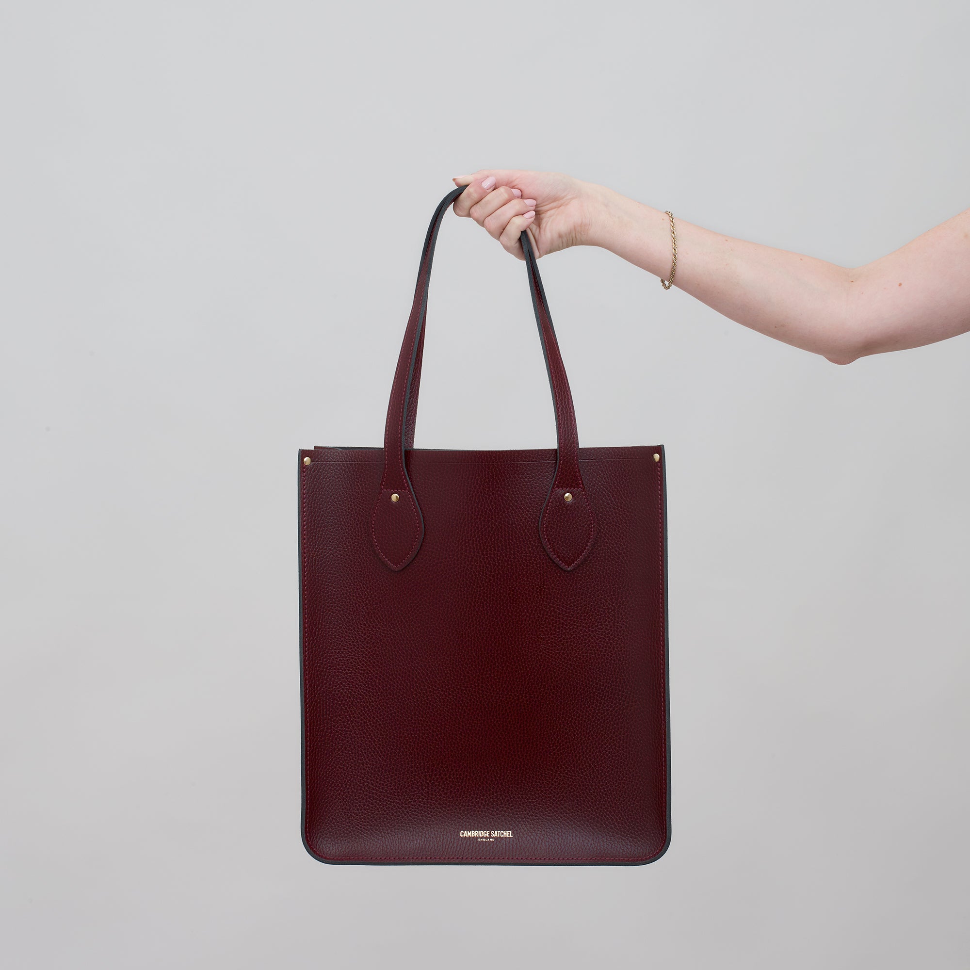 The Tote - Oxblood Celtic Grain - Cambridge Satchel