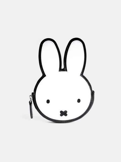 The Miffy Face Wallet in Black & Brilliant White