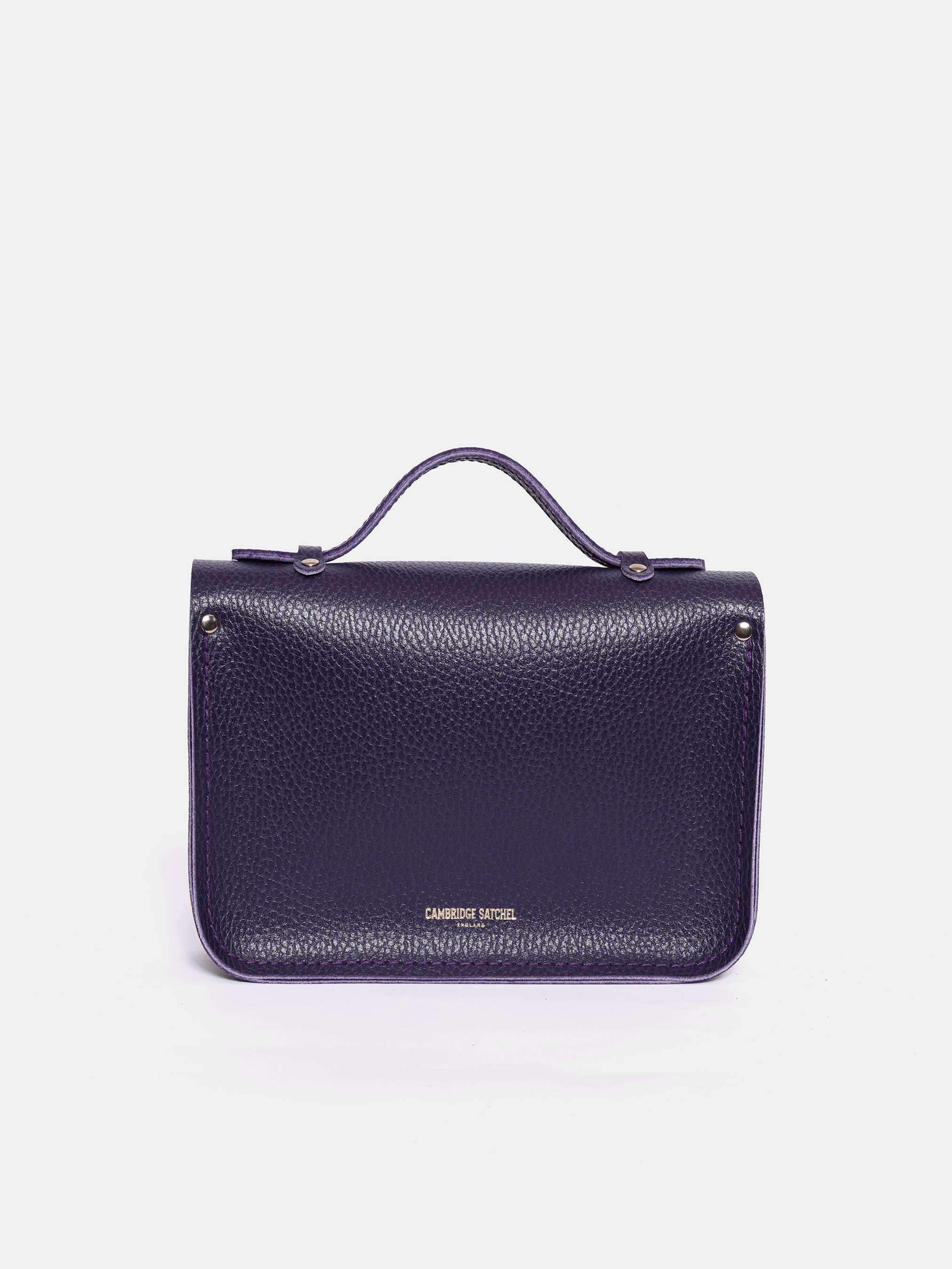 The Mini - Purple Small Leather Satchel | Cambridge Satchel