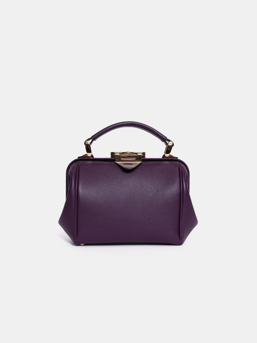 The Mini Sophie - Violet Calf Grain