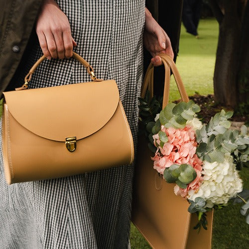 Binocular Crossbody Pink Bag - Popular Pink Celtic with 'G' Plate