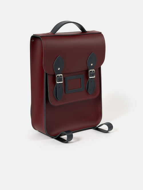 The Portrait Backpack - Oxblood & Navy