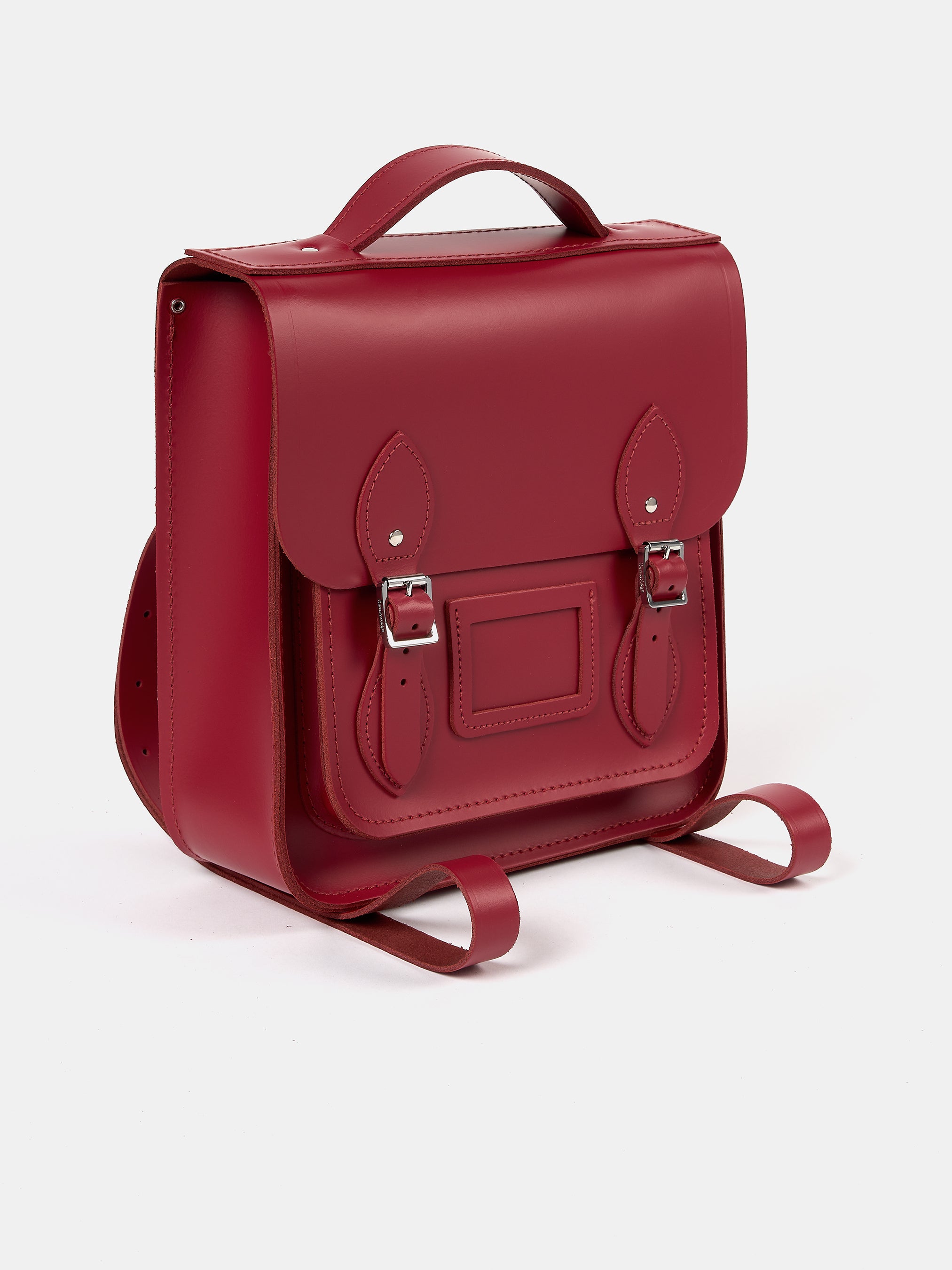 Cambridge Pre A1,A1,A2(15冊) Portrait Small Leather Backpack - Crimson | Cambridge Satchel