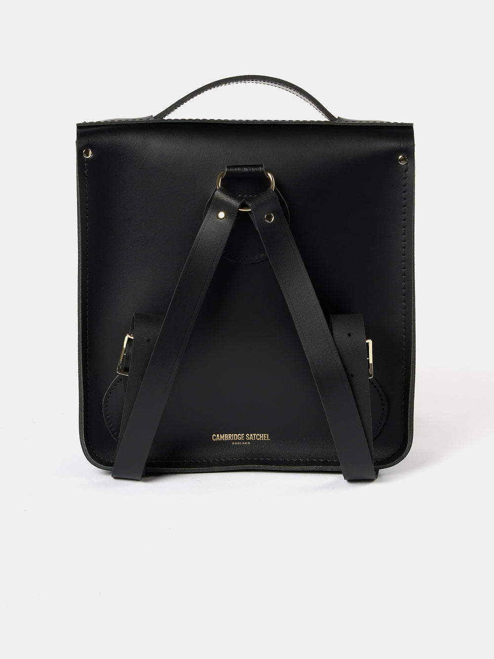 The Small Portrait Backpack - Black with Yellow Tartan
