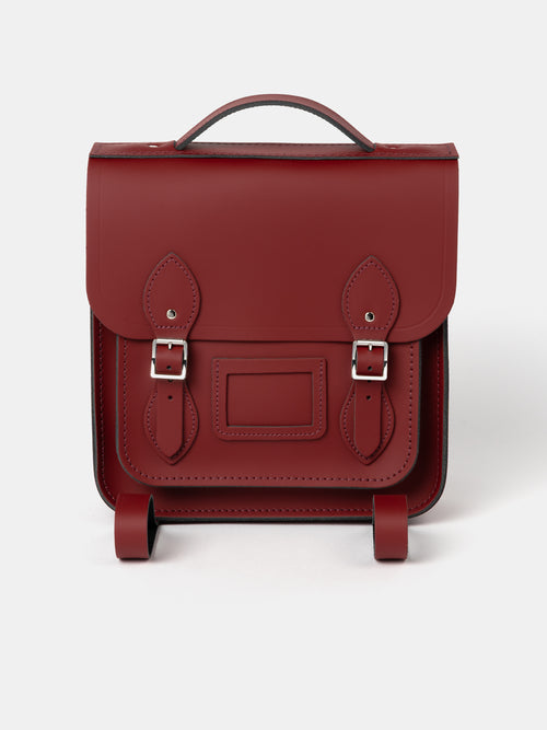 The Small Portrait Backpack - Merlot Matte
