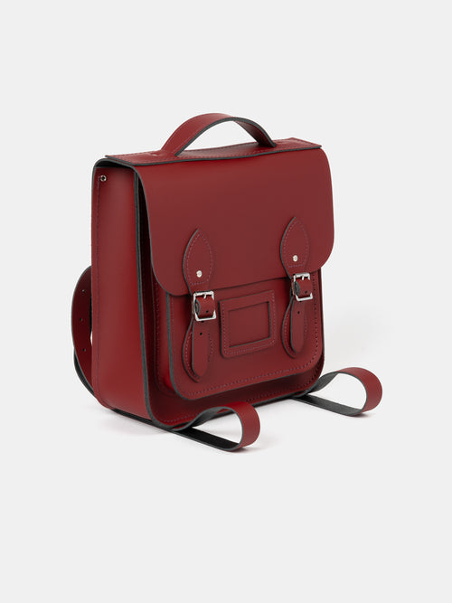 The Small Portrait Backpack - Merlot Matte