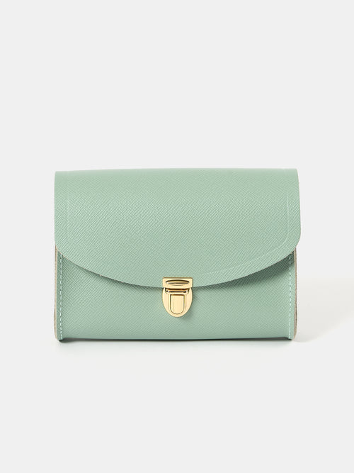 The Pushlock - Sabi Green Saffiano