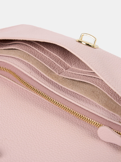 The Large Push Lock Purse - Strawberry Ice Cream