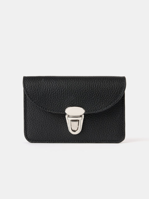 Small Push Lock Purse Madras Grain