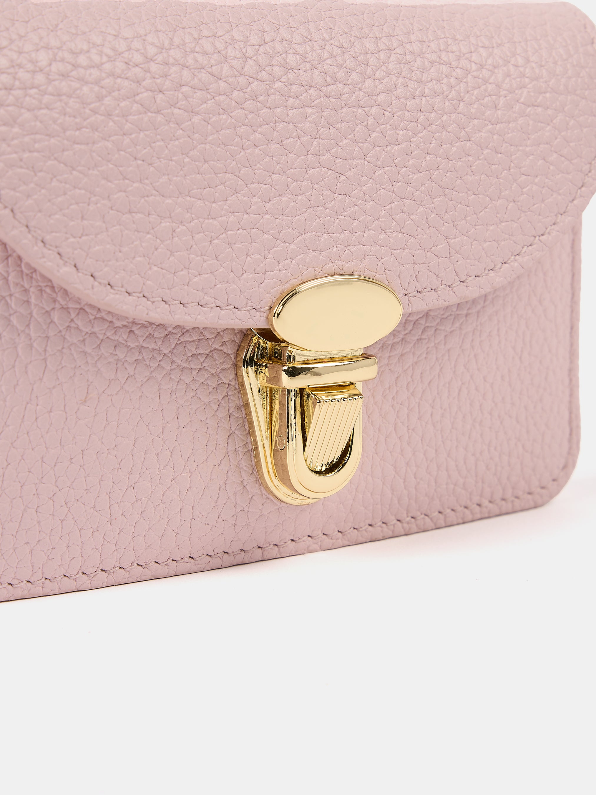 The Small Push Lock Purse - Strawberry Ice Cream