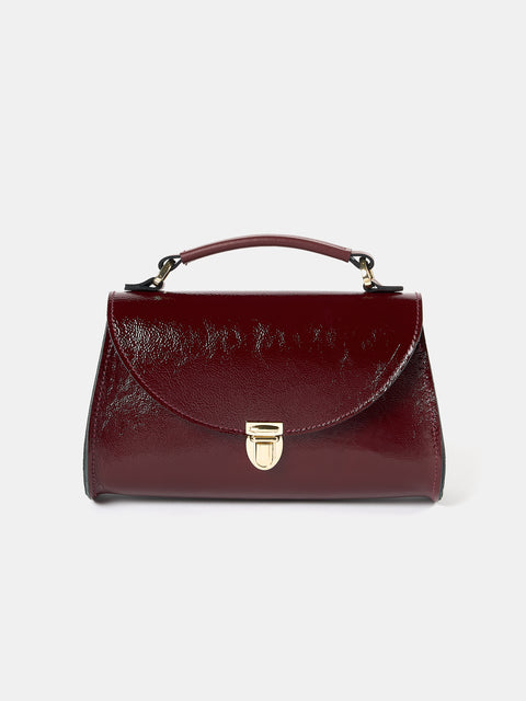 Mini Poppy Oxblood Patent