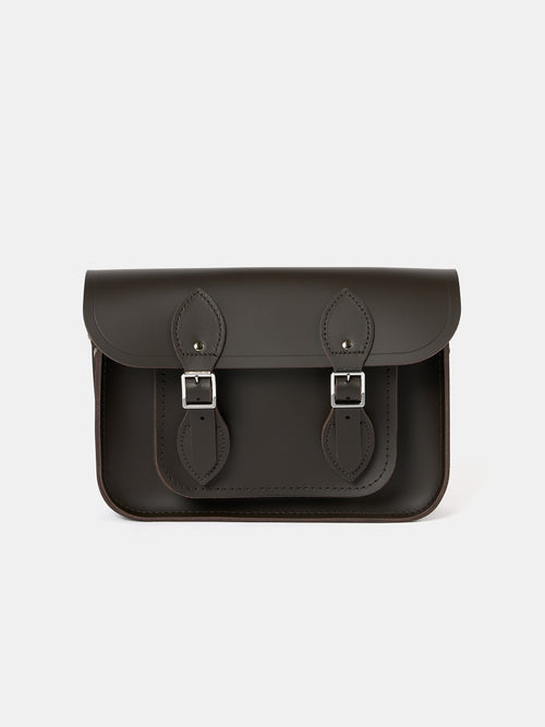 The 11 Inch Satchel - Dark Brown