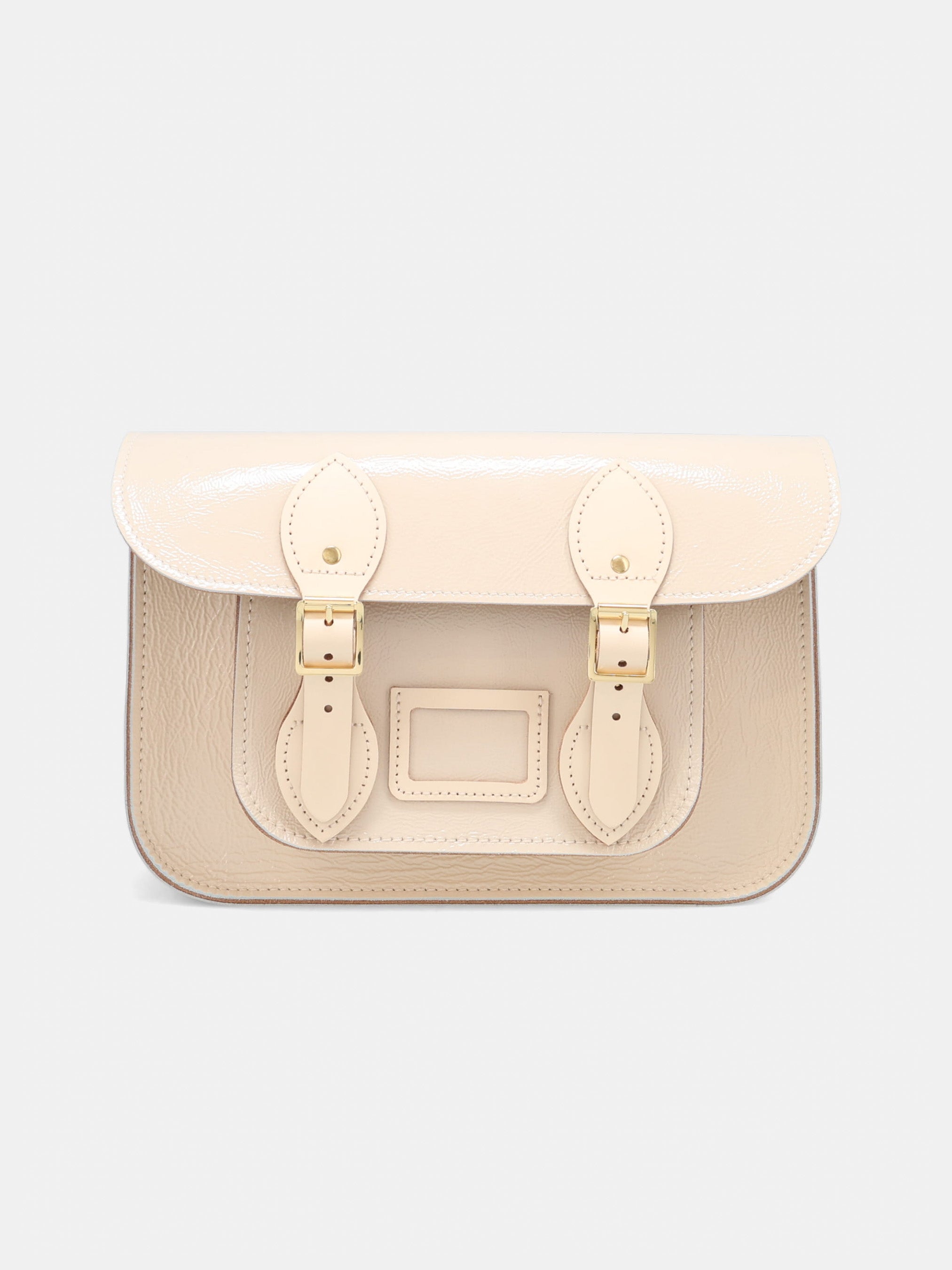 The 11 Inch Satchel - Vanilla Patent