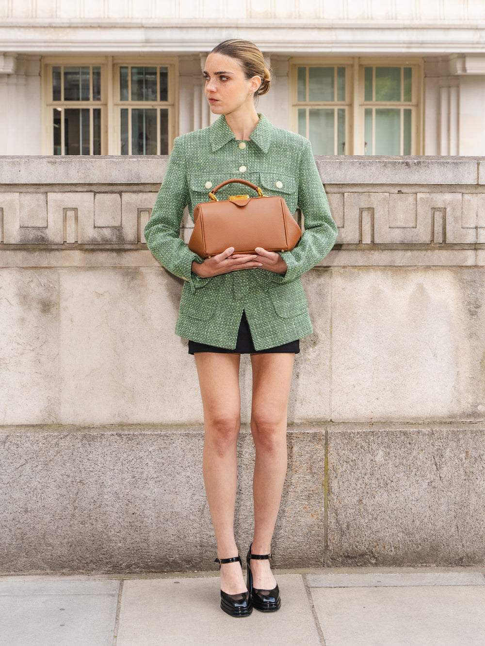 The Sophie - Havana Brown Calf Grain