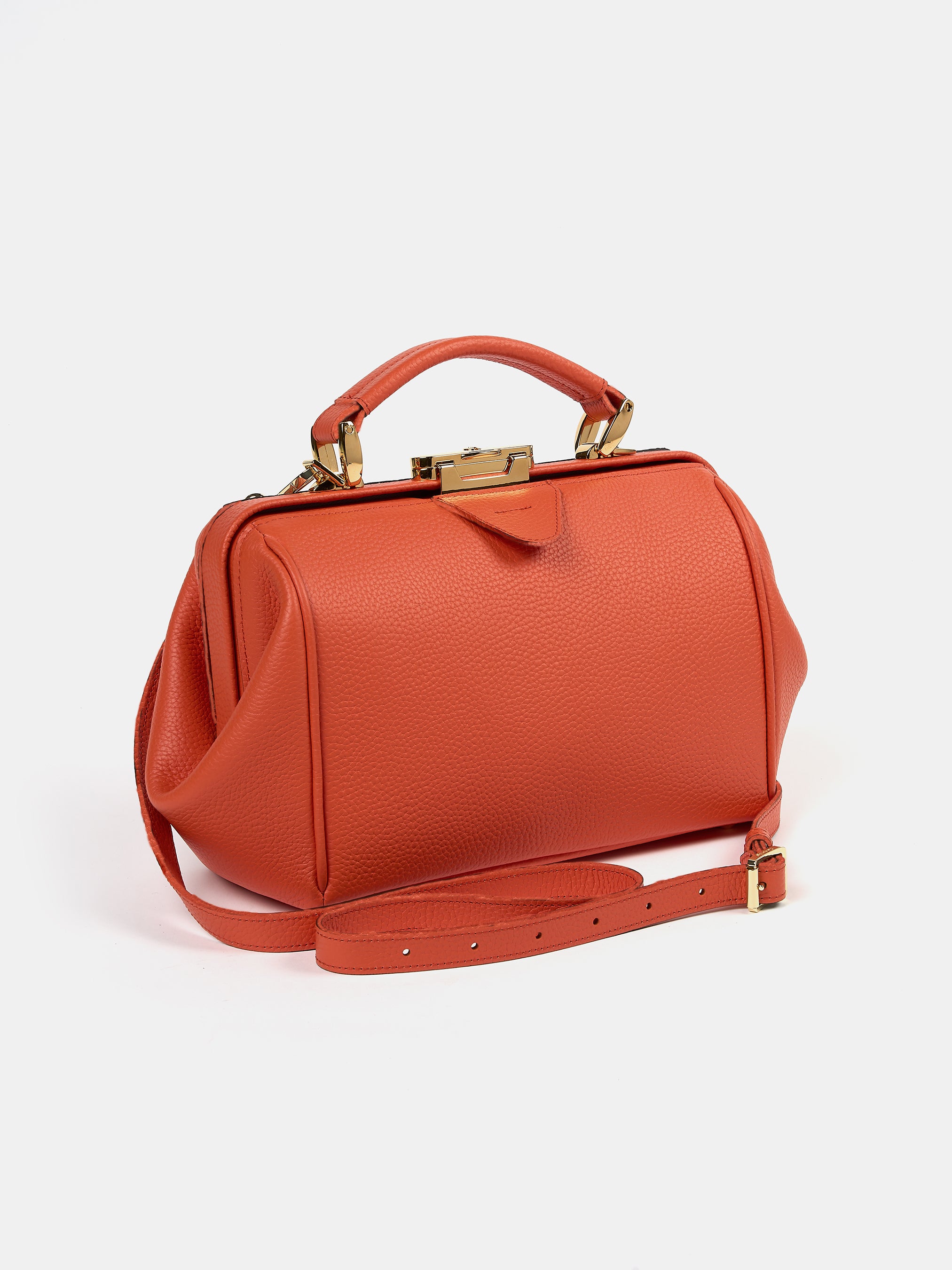 The Sophie - Tangerine Calf Grain