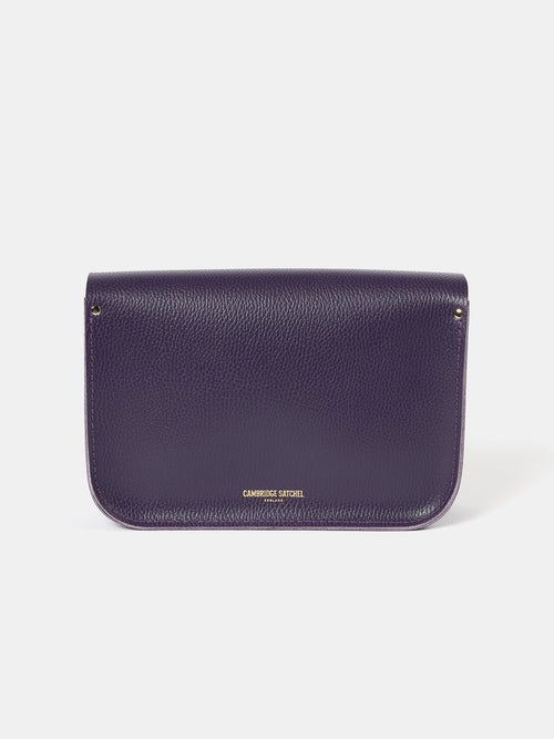 The Satchel Shoulder Bag - Deep Purple Celtic Grain