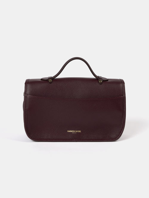 The Soft Satchel - Bordeaux Calf Grain