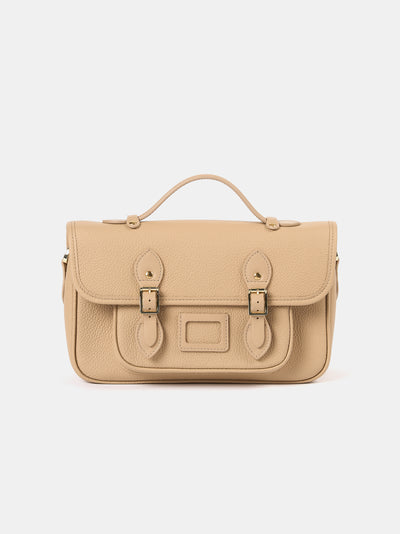 The Soft Satchel - Latte Calf Grain