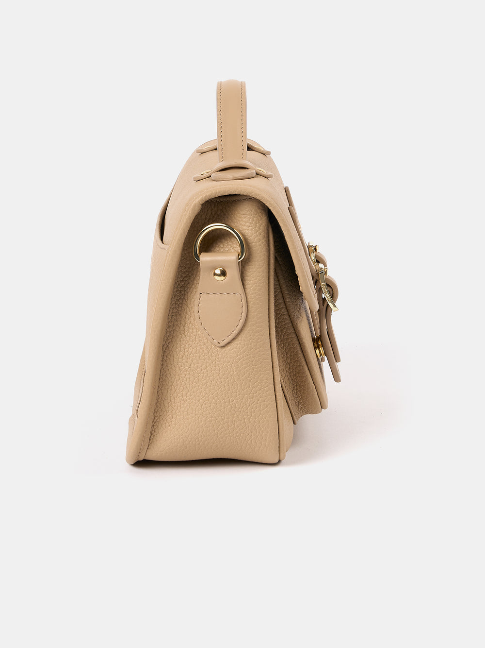 The Soft Satchel - Latte Calf Grain