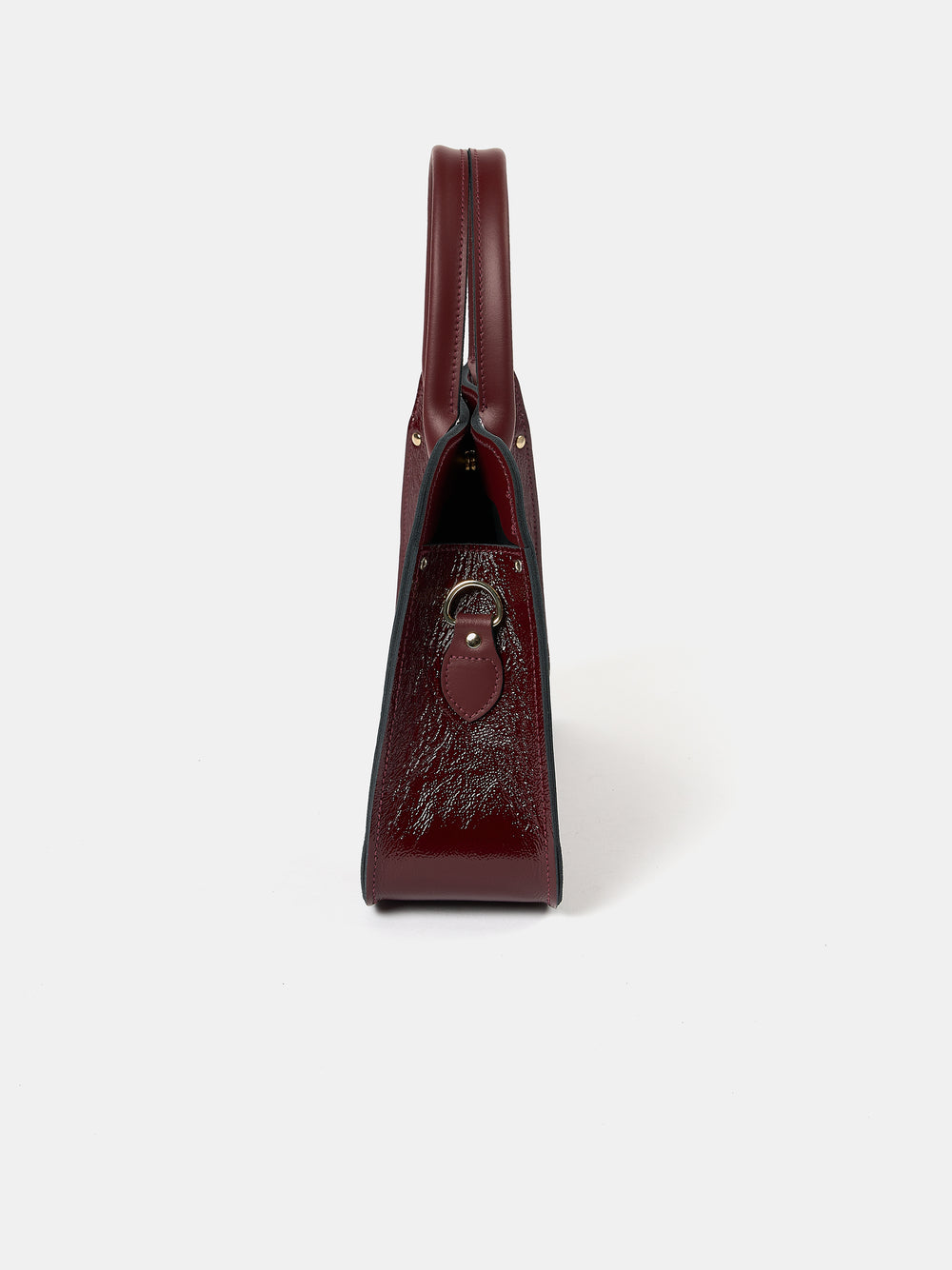 The Mini Work Bag - Oxblood Patent
