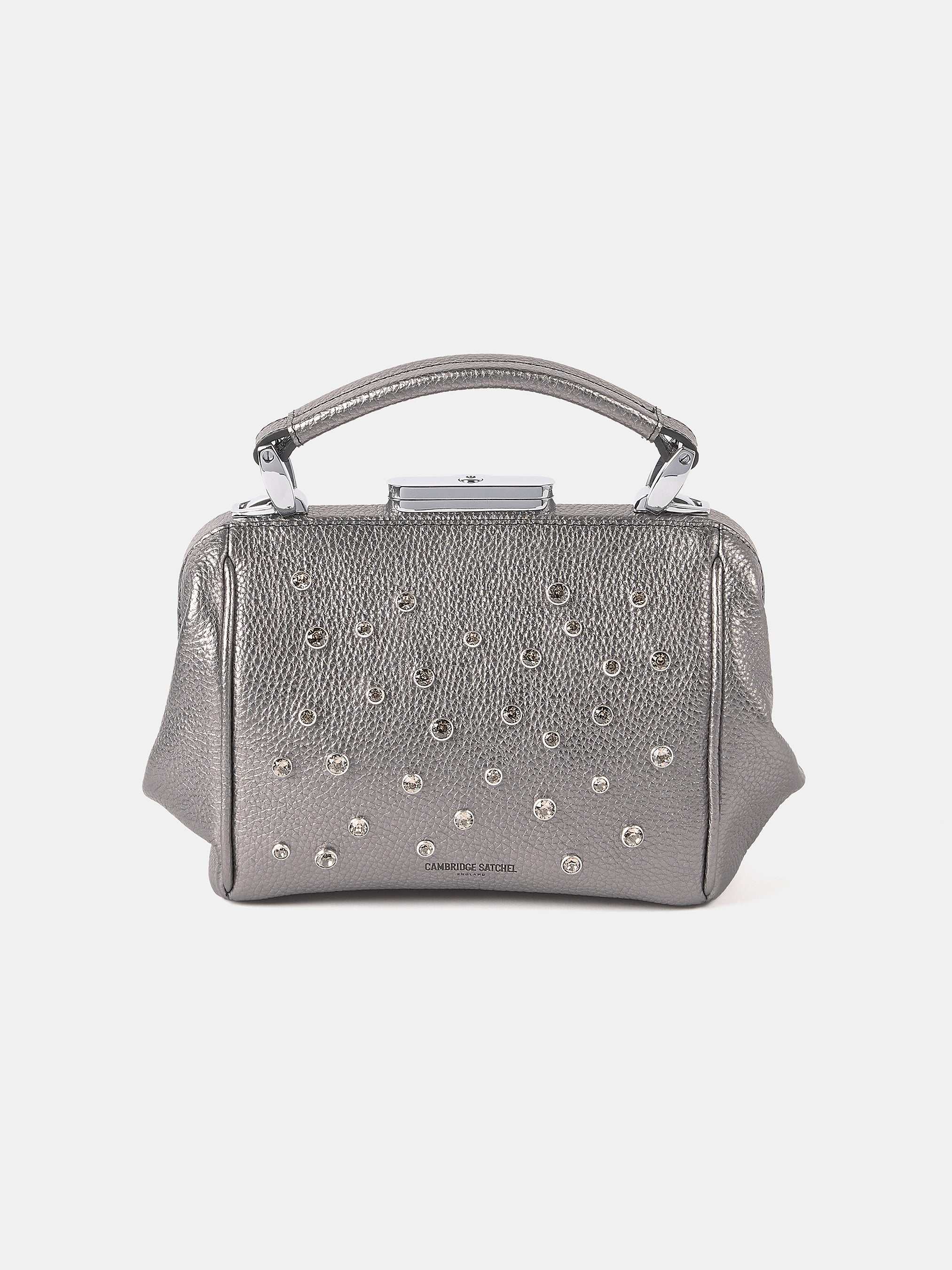 The Mini Sophie - Gunmetal Grain with Swarovski® Crystals