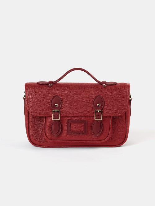 The Soft Satchel - Cherry Red