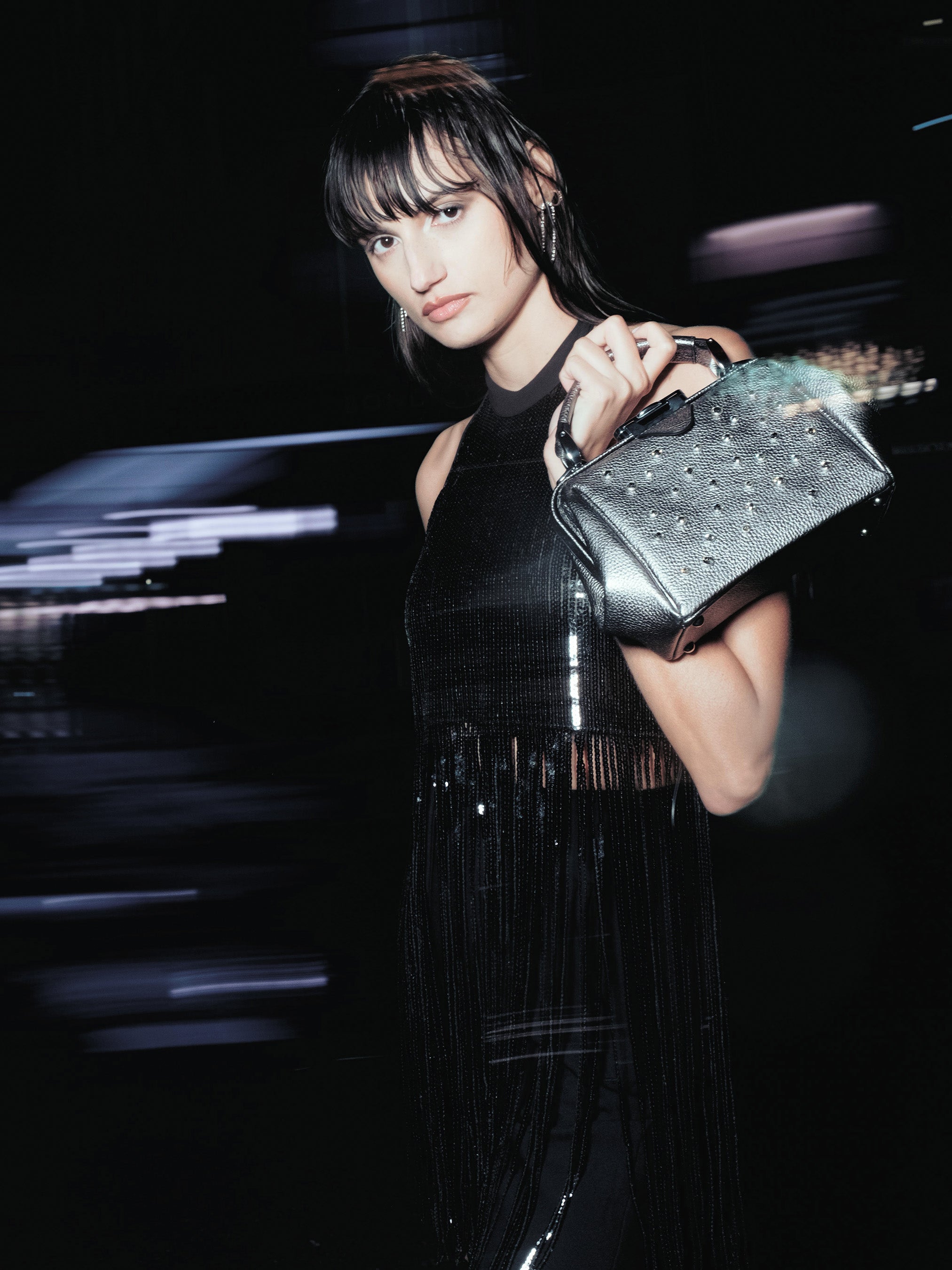 The Mini Sophie - Gunmetal Calf Grain | Swarovski® x Cambridge Satchel