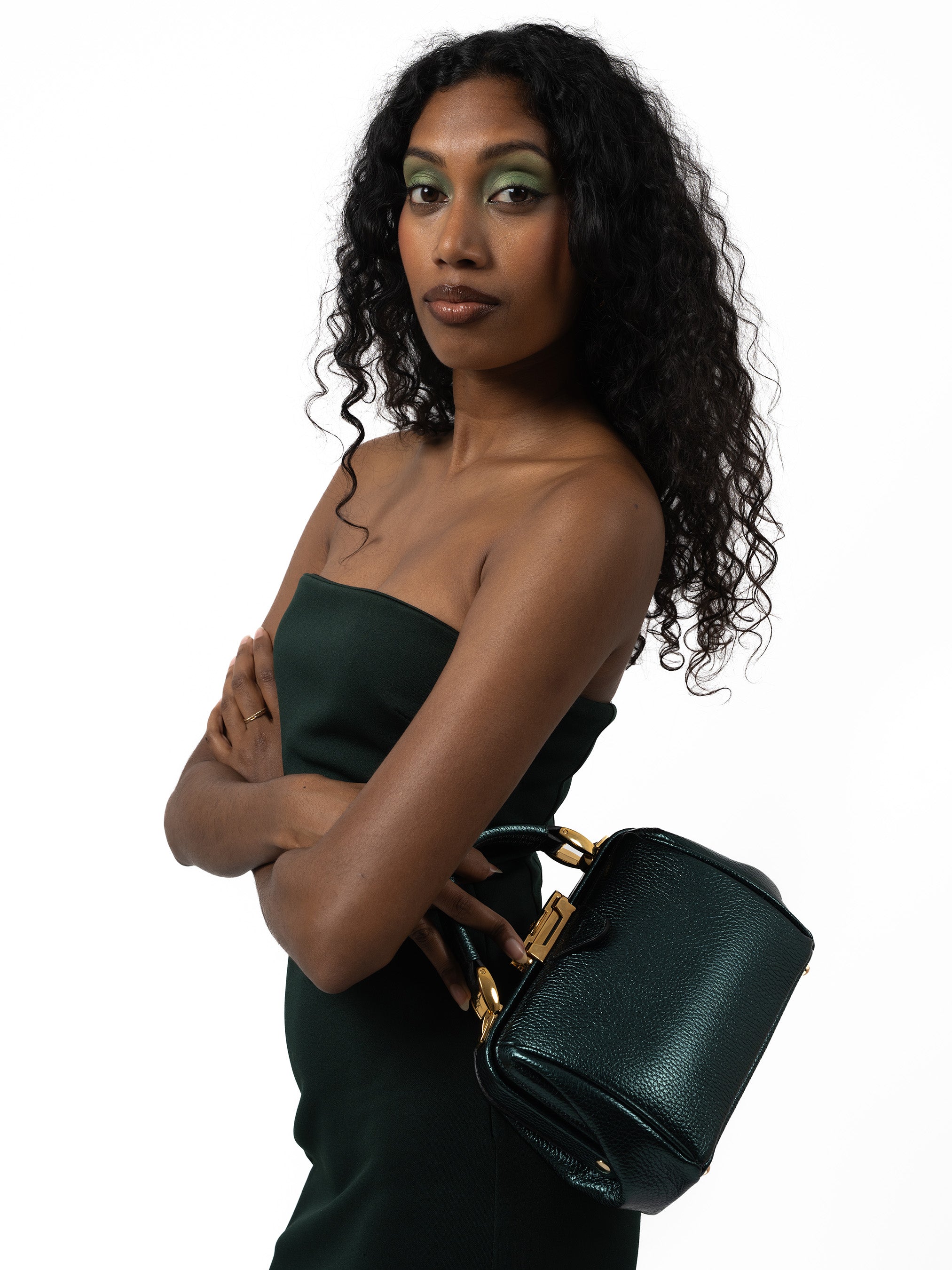 Sophie Mini Handbag - Metallic Emerald | Wicked For Good x