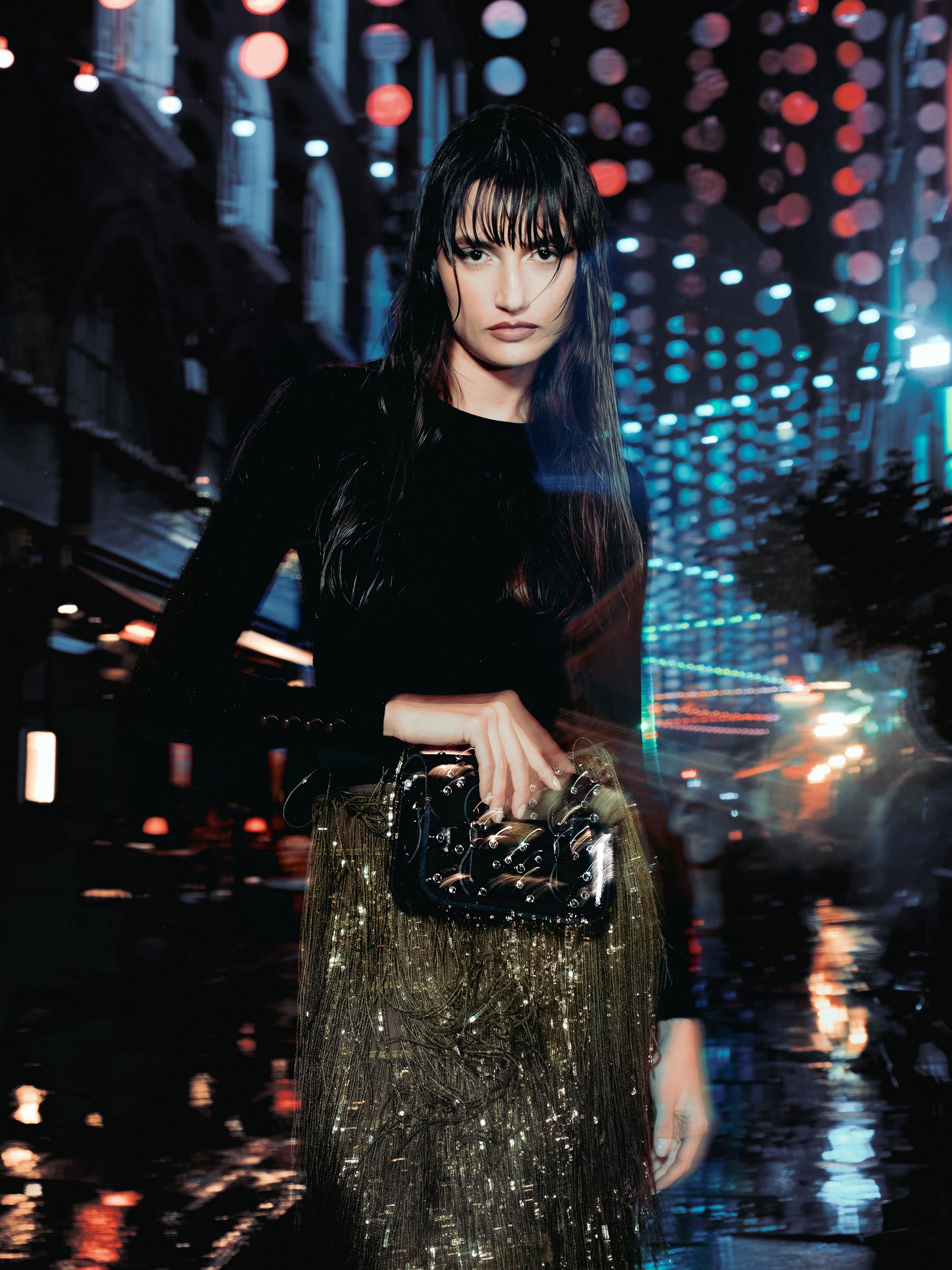 The Little One - High Shine Black with Swarovski® Crystals