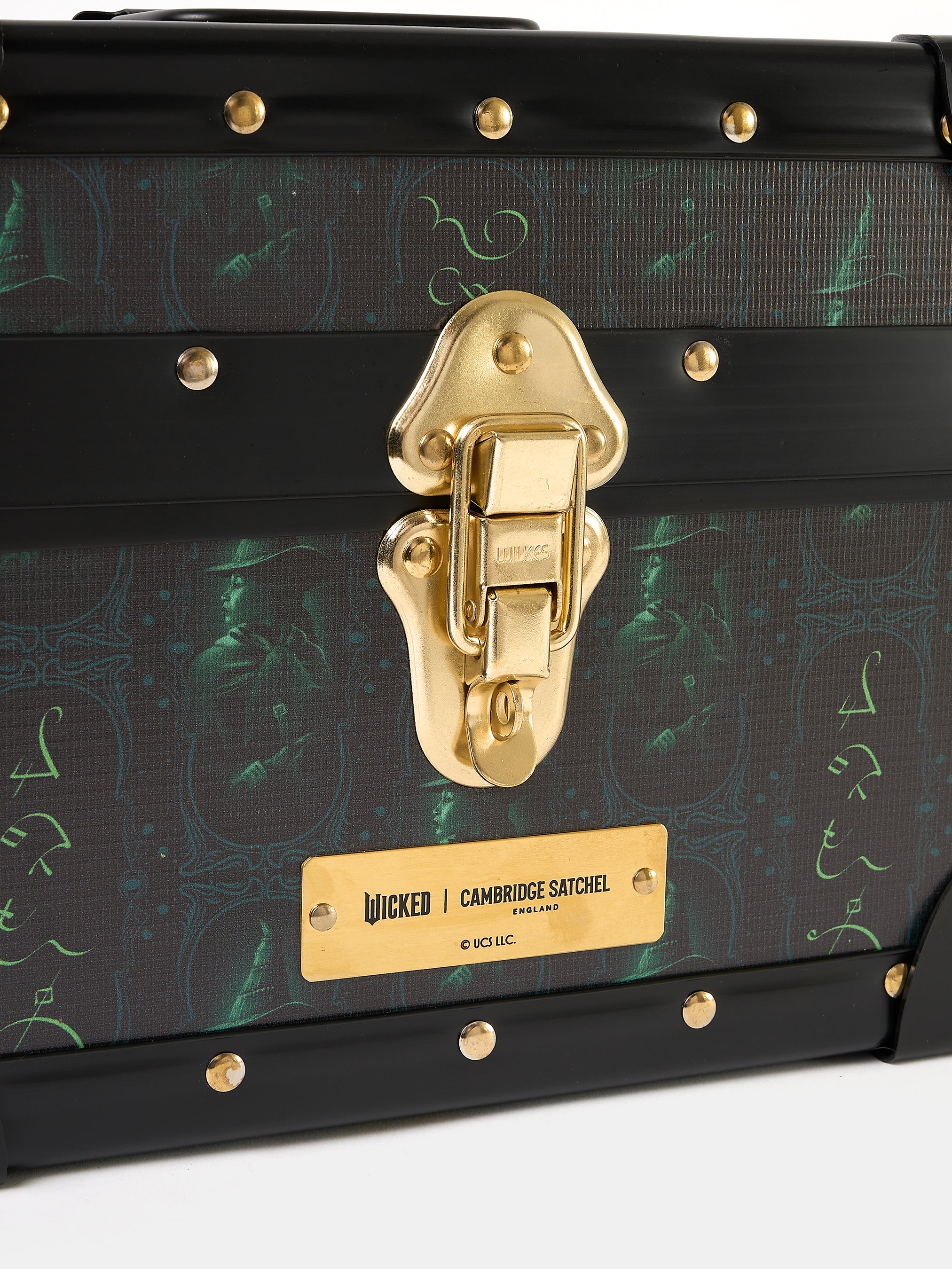 The Mini Trunk - Black with Elphaba Repeat Print