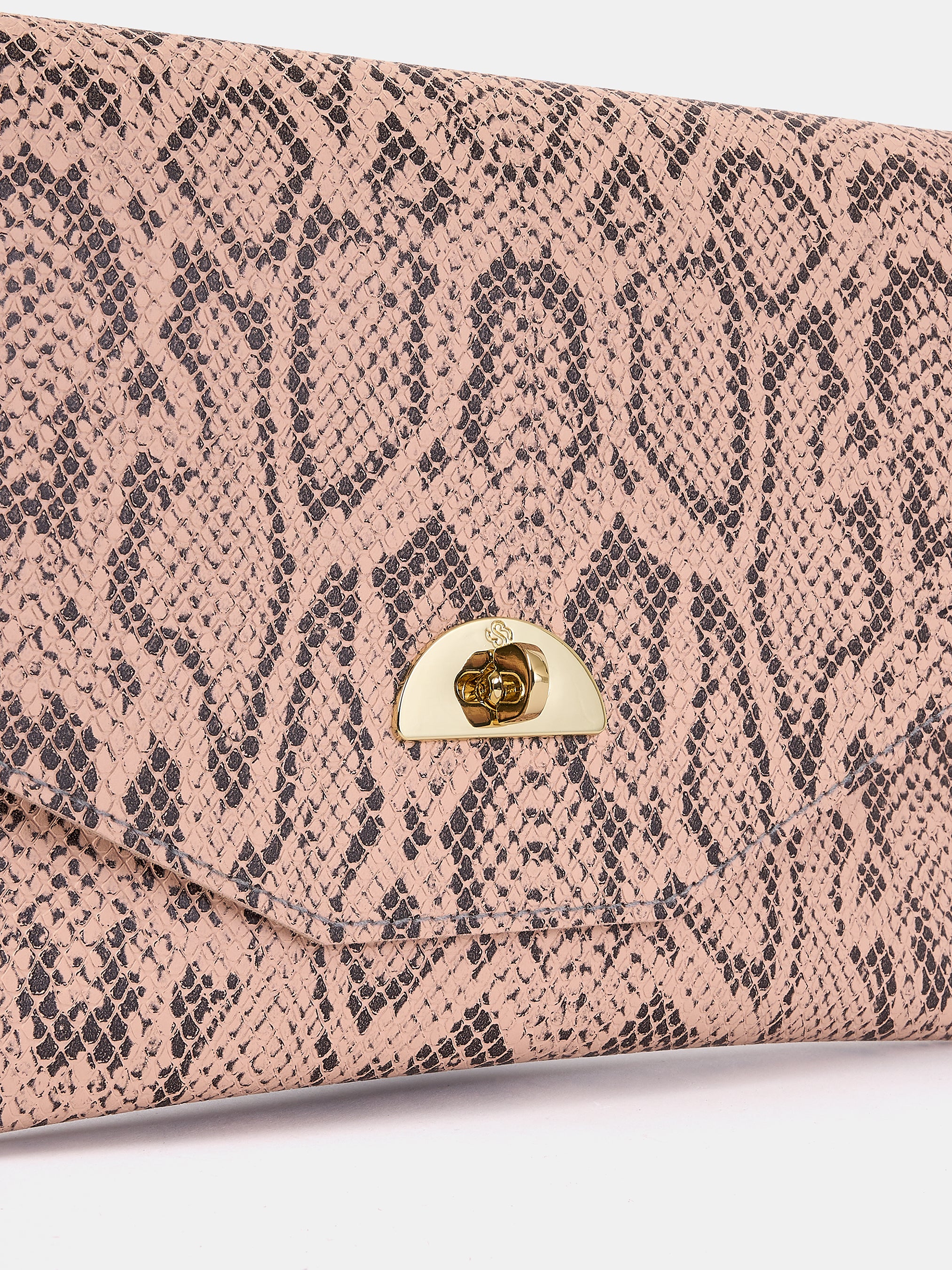 The Twist Lock Pouch - Flax Matte Python