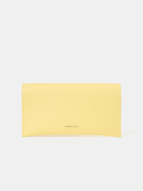 The Oversized Twist Lock Pouch - Lemon