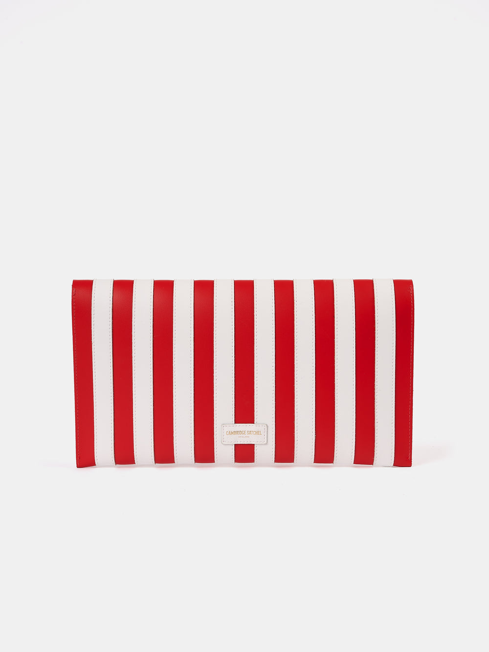 The Oversized Twist Lock Pouch - Bright Red & Brilliant White