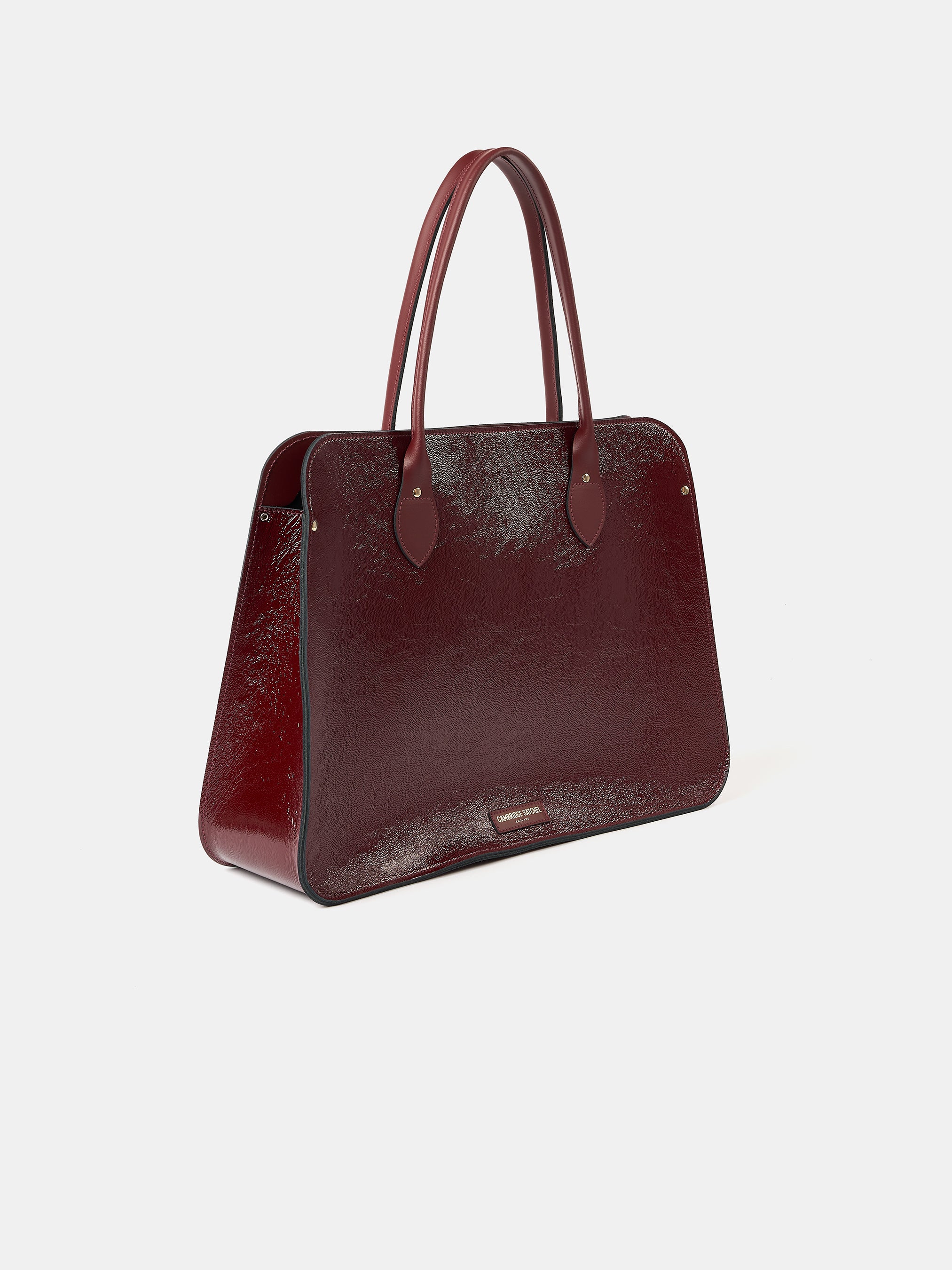 SWITCHING LEATHER HAND BAG 2872P バッグ The Work Bag - Oxblood Patent | Leather Briefcase