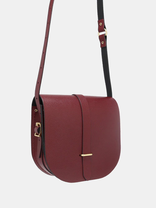 The Saddle Bag - Oxblood Saffiano